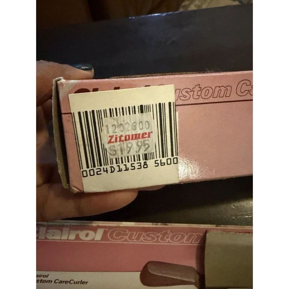 Clairol Custom Care C-500 Curling Iron 3/4” Velvet Surface Protects Hair VTG NEW